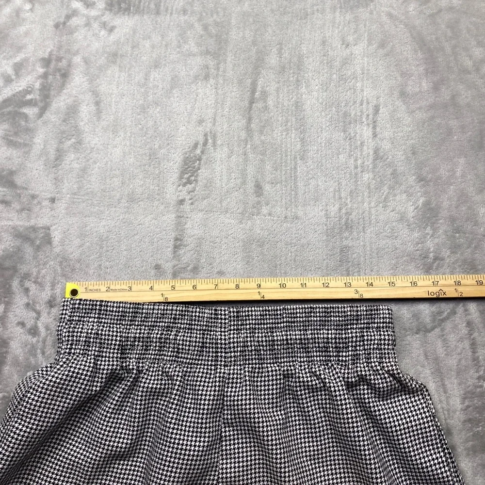 Uncommon Threads Houndstooth Elastic Waist Shorts Black White Style 4000 Mens‎ M